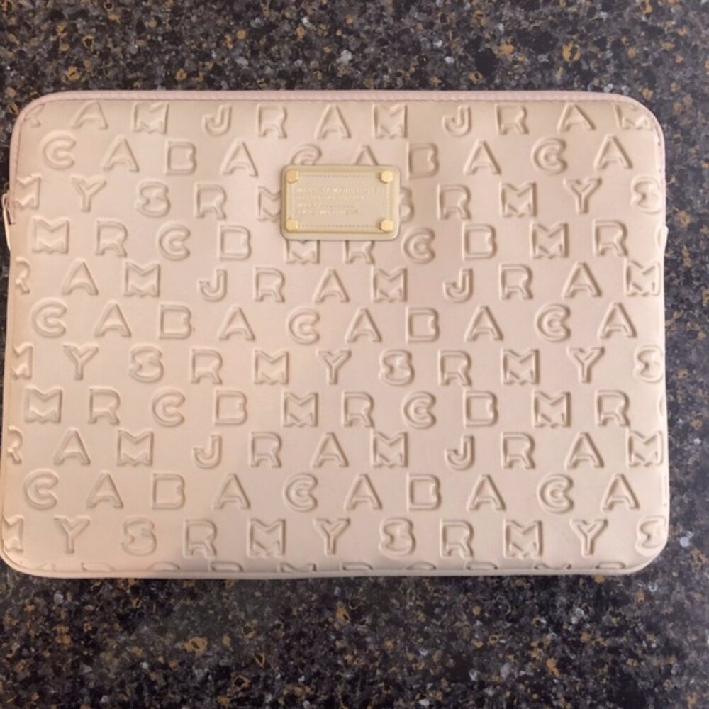 Marc by Marc Jacobs Embossed Logo Laptop Case